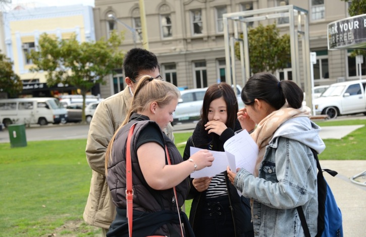 IPC intensive student group shot outside.