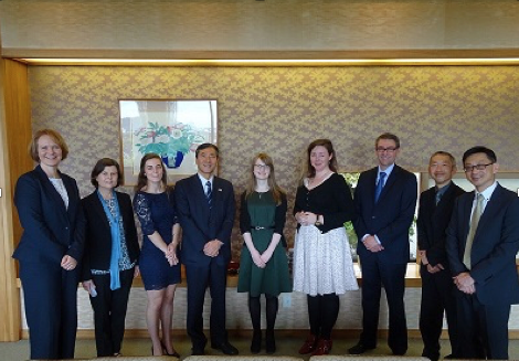 Japanese Ambassador Prize event group photo.