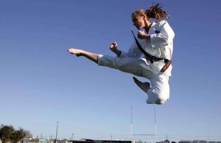 Natasha McKee karate kick.